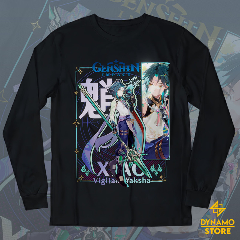 Xiao - Genshin Impact - Polera Manga Larga - MYTHRIL PRINT