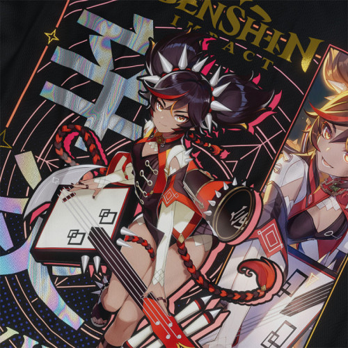 Xinyan - Genshin Impact - Polera Holográfica - MYTHRIL PRINT