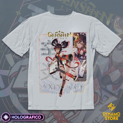 Xinyan - Genshin Impact - Polera Holográfica - MYTHRIL PRINT