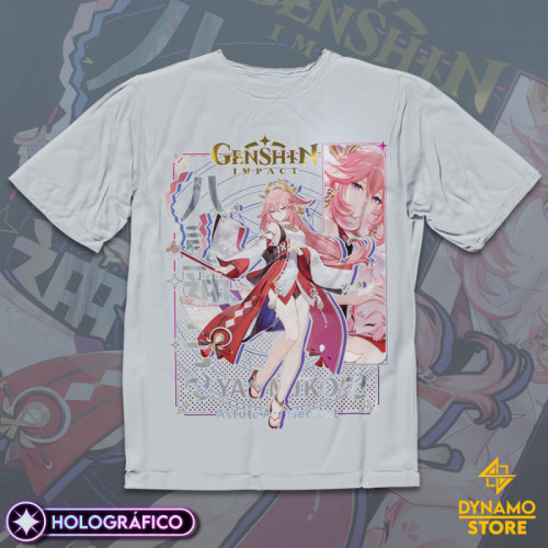 Yae Miko - Genshin Impact - Polera Holográfica - MYTHRIL PRINT