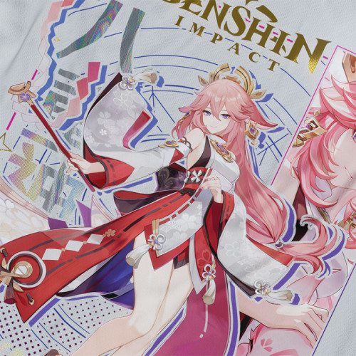 Yae Miko - Genshin Impact - Polera Holográfica - MYTHRIL PRINT