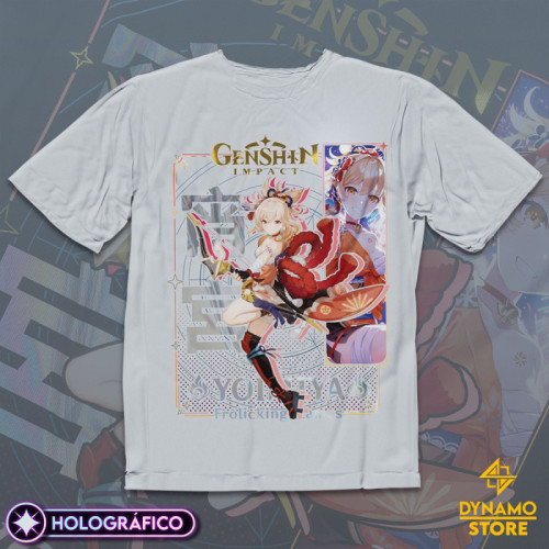 Yoimiya - Genshin Impact - Polera Holográfica - MYTHRIL PRINT