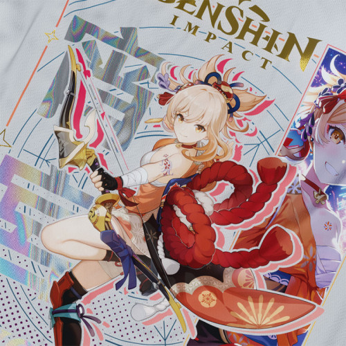 Yoimiya - Genshin Impact - Polera Holográfica - MYTHRIL PRINT