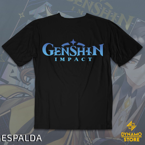 Zhongli - Genshin Impact - Polera Holográfica - MYTHRIL PRINT