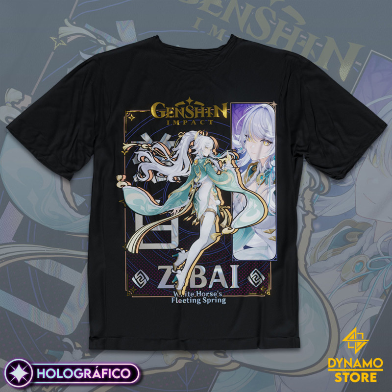 Zibai - Genshin Impact - Polera Holográfica - MYTHRIL PRINT