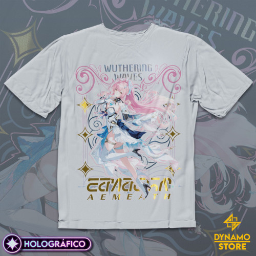 Aemeath - Wuthering Waves - Polera Holográfica - MYTHRIL PRINT
