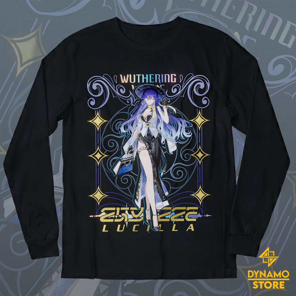 Lucilla - Wuthering Waves - Polera Manga Larga - MYTHRIL PRINT