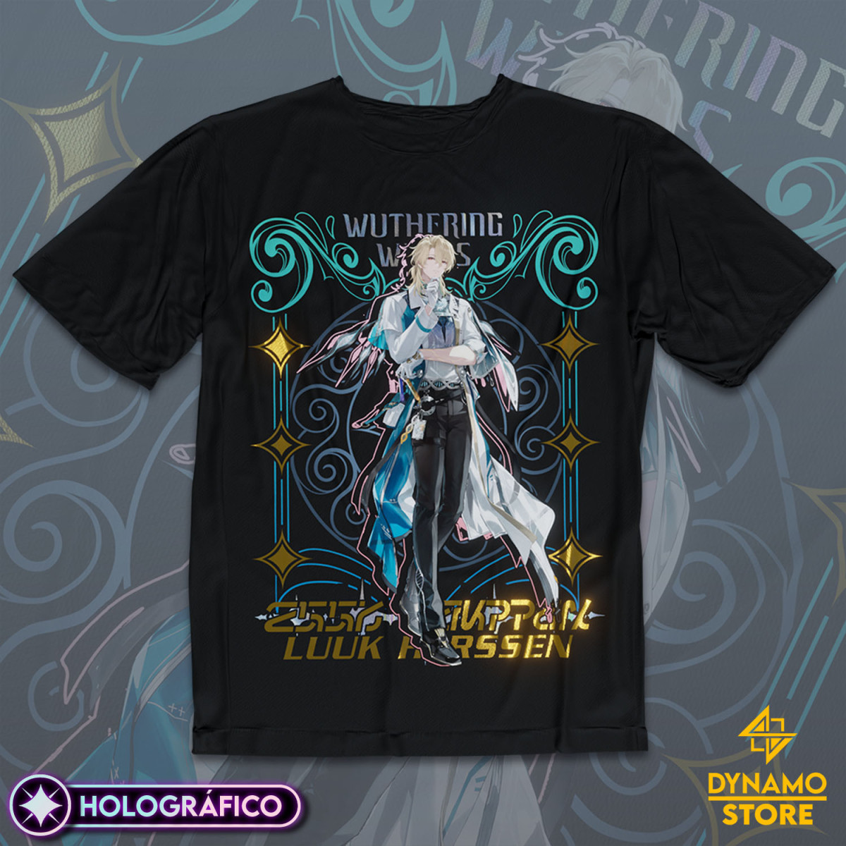 Luuk Herssen - Wuthering Waves - Polera Holográfica - MYTHRIL PRINT