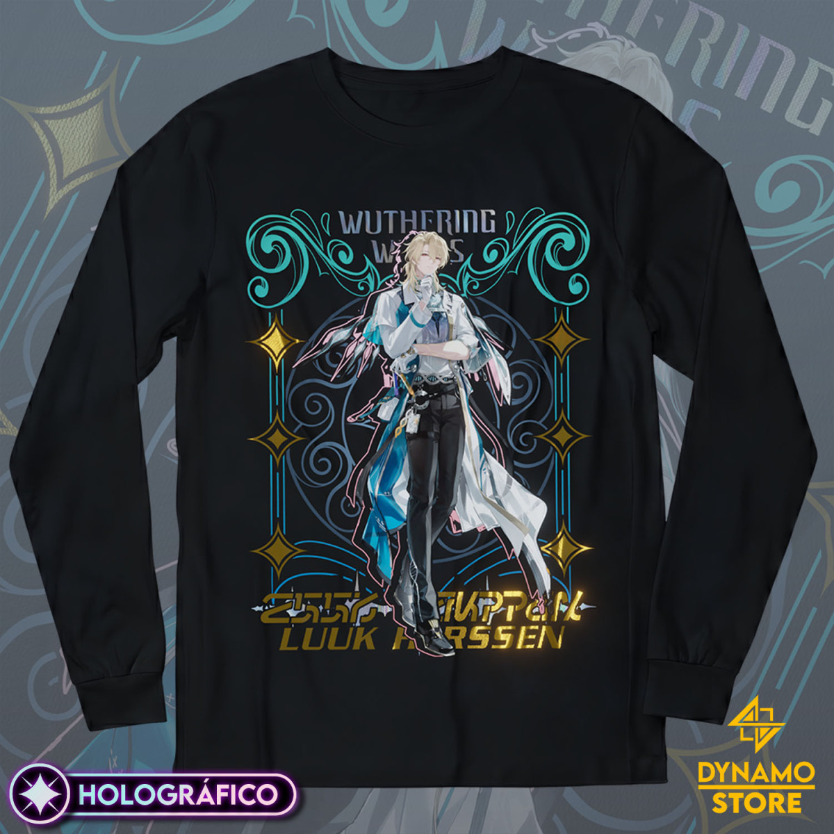 Luuk Herssen - Wuthering Waves - Polera Manga Larga Holográfica - MYTHRIL PRINT