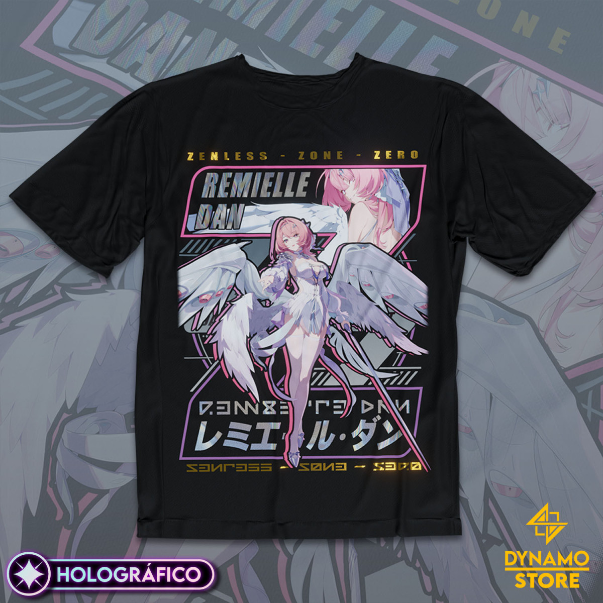 Remielle Dan - Zenless Zone Zero - Polera Holográfica - MYTHRIL PRINT