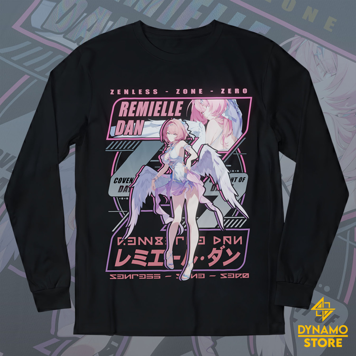 Remielle Dan Seashade Pas Seu - Zenless Zone Zero - Polera Manga Larga - MYTHRIL PRINT