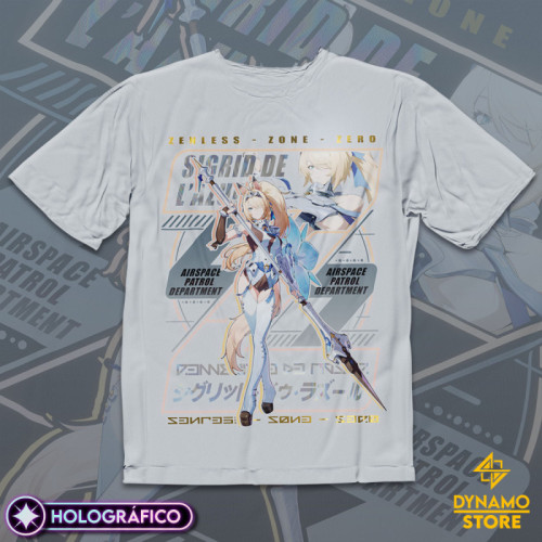 Sigrid de Lazur - Zenless Zone Zero - Polera Holográfica - MYTHRIL PRINT
