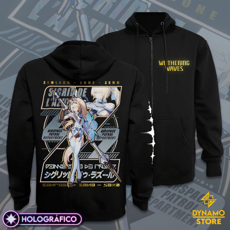 Sigrid de Lazur - Zenless Zone Zero - Poleron Holográfica - MYTHRIL PRINT