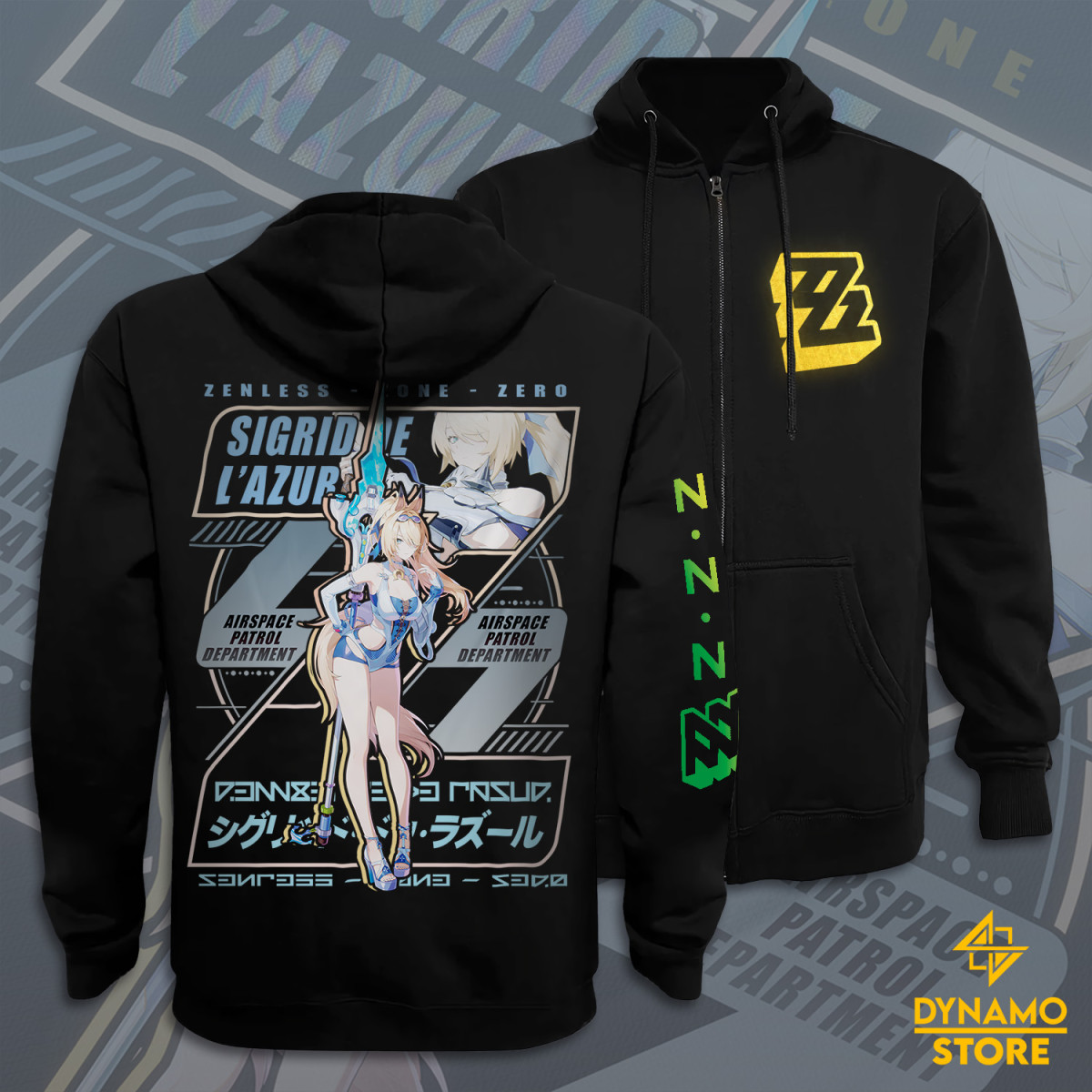 Sigrid de Lazur Majestic Wavechaser - Zenless Zone Zero - Poleron - MYTHRIL PRINT