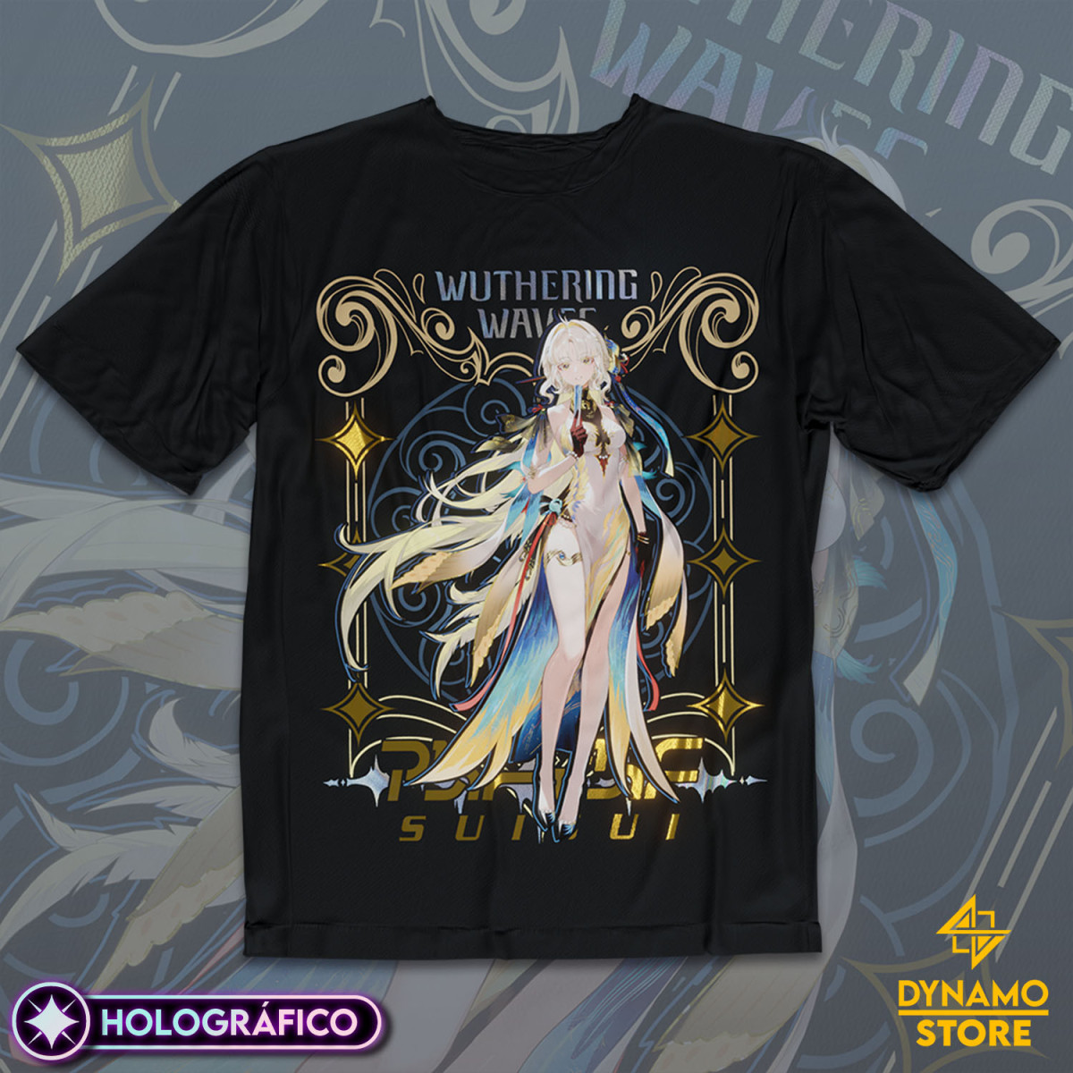 Suisui - Wuthering Waves - Polera Holográfica - MYTHRIL PRINT