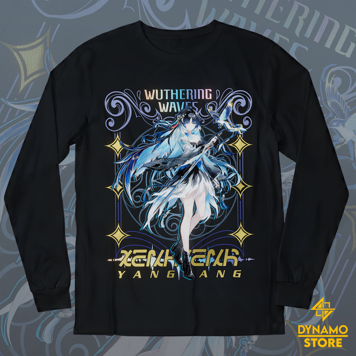 Yangyang Xuanling - Wuthering Waves - Polera Manga Larga - MYTHRIL PRINT