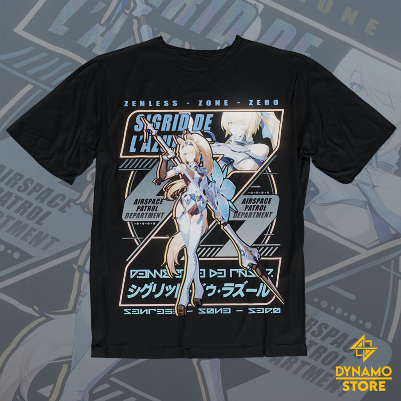 Sigrid de Lazur - Zenless Zone Zero - Polera - MYTHRIL PRINT