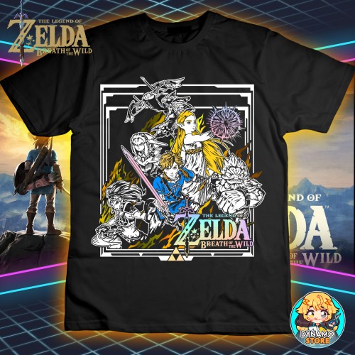 Zelda Breath of the Wild - Champions - Polera Holográfica Premium