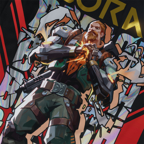 Breach - Valorant - Polera Holográfica - MYTHRIL PRINT