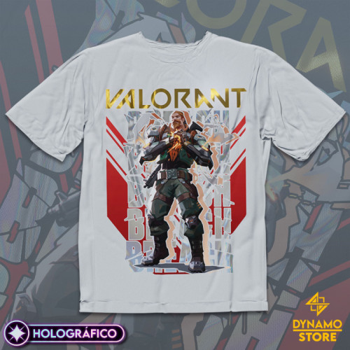 Breach - Valorant - Polera Holográfica - MYTHRIL PRINT