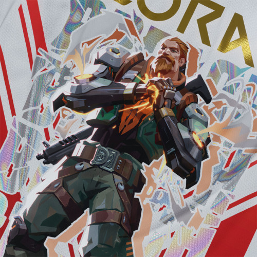 Breach - Valorant - Polera Holográfica - MYTHRIL PRINT