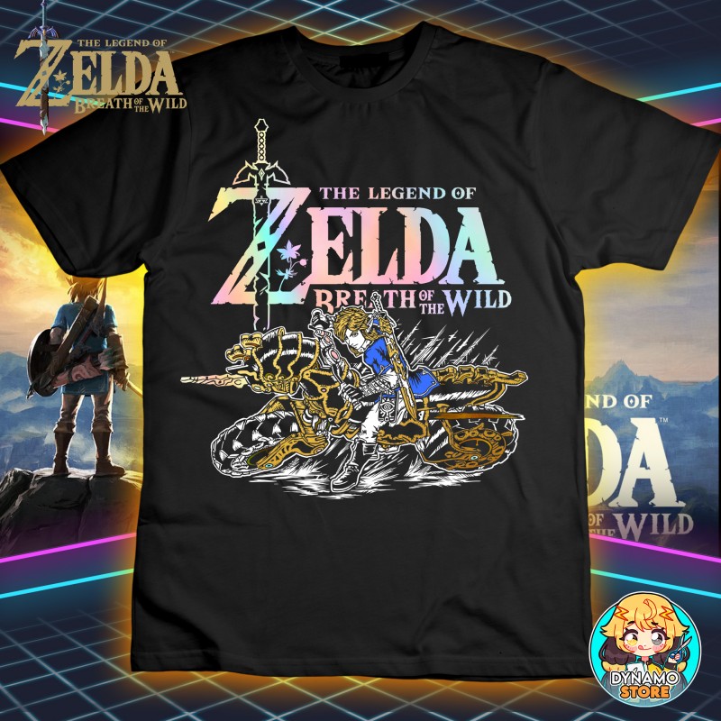 Zelda Breath of the Wild - Master Cycle Zero - Polera Holográfica Premium