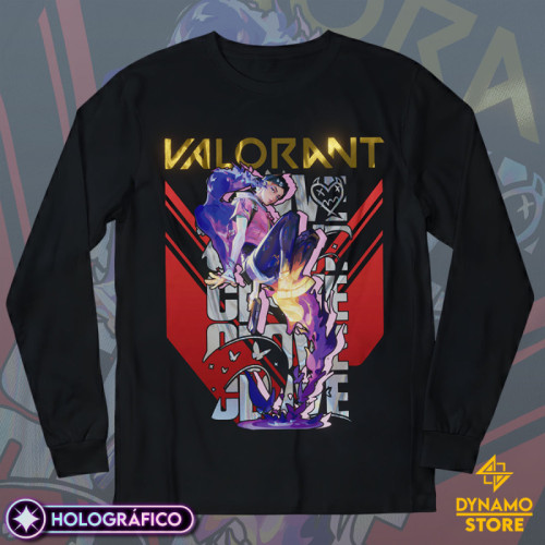 Clove - Valorant - Polera Manga Larga Holográfica - MYTHRIL PRINT