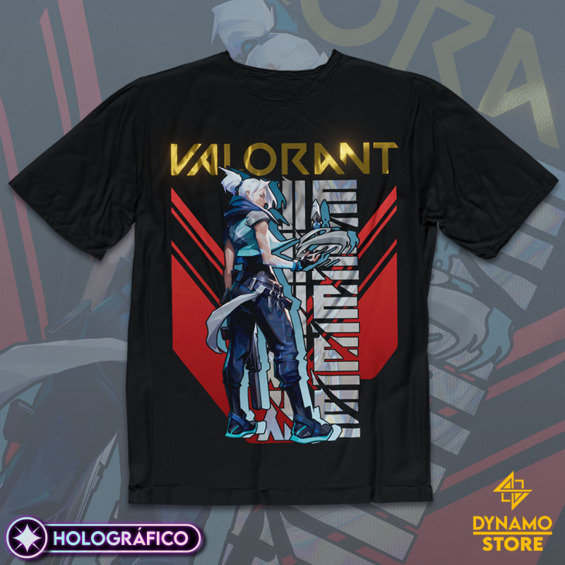 Jett - Valorant - Polera Holográfica - MYTHRIL PRINT