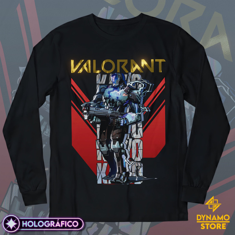 Kayo - Valorant - Polera Manga Larga Holográfica - MYTHRIL PRINT