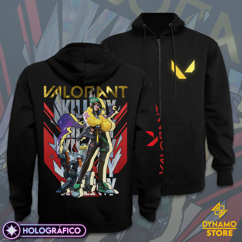 Killjoy - Valorant - Poleron Holográfica - MYTHRIL PRINT