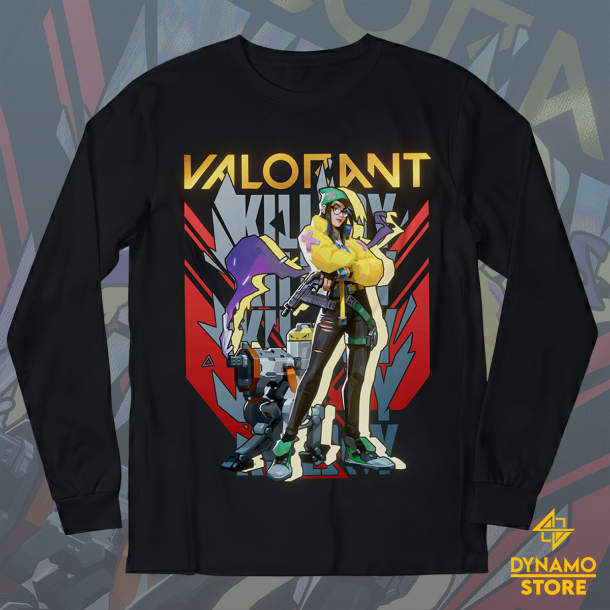 Killjoy - Valorant - Polera Manga Larga - MYTHRIL PRINT