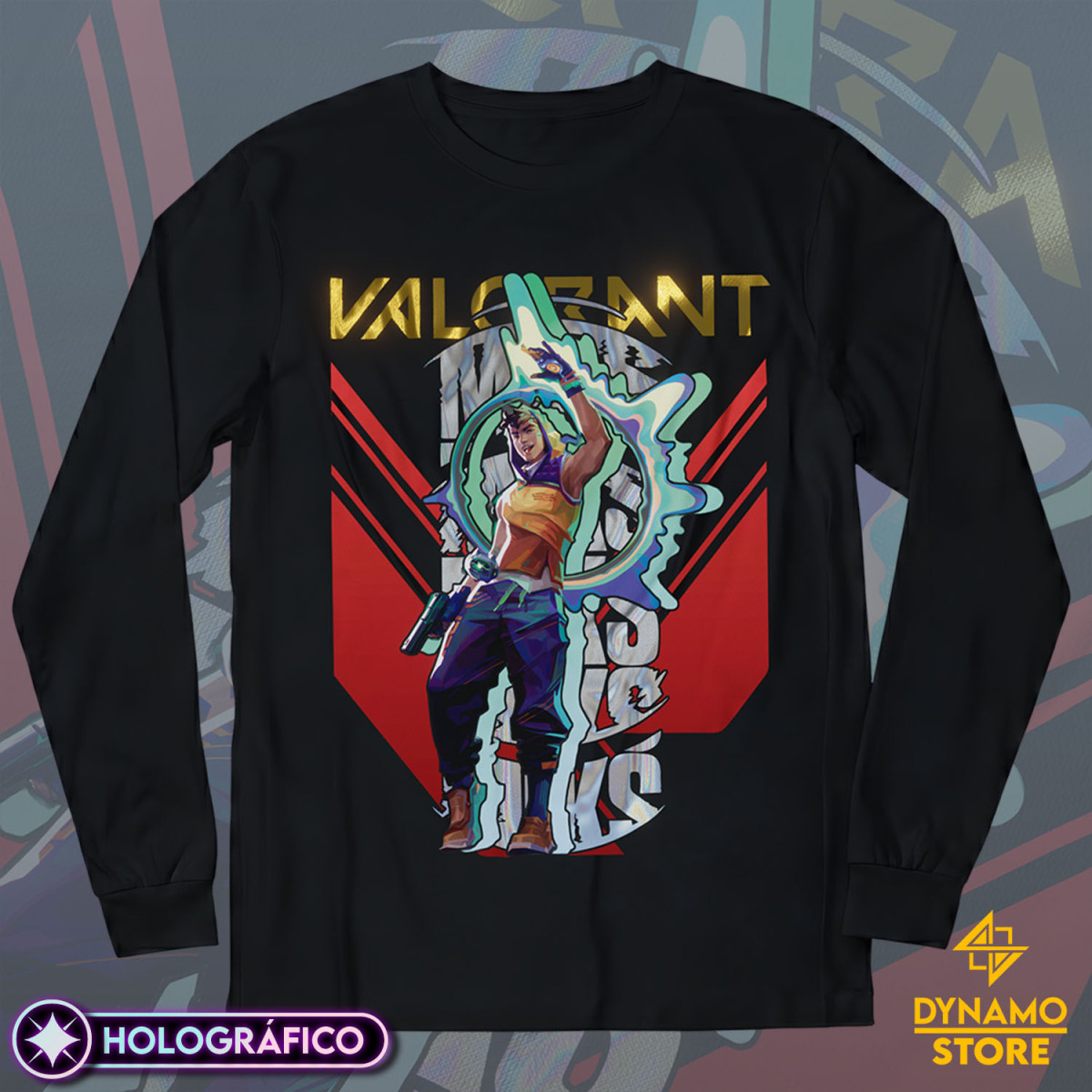 Miks - Valorant - Polera Manga Larga Holográfica - MYTHRIL PRINT