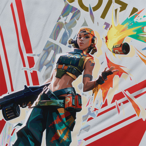 Raze - Valorant - Polera Holográfica - MYTHRIL PRINT