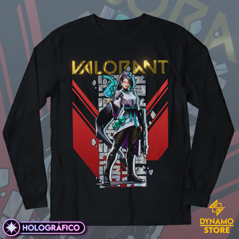 Sage - Valorant - Polera Manga Larga Holográfica - MYTHRIL PRINT