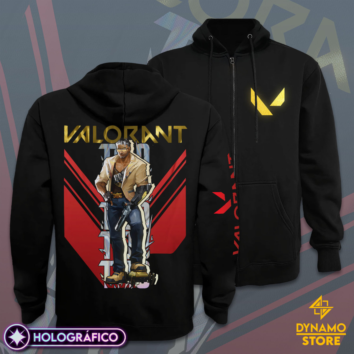 Tejo - Valorant - Poleron Holográfica - MYTHRIL PRINT