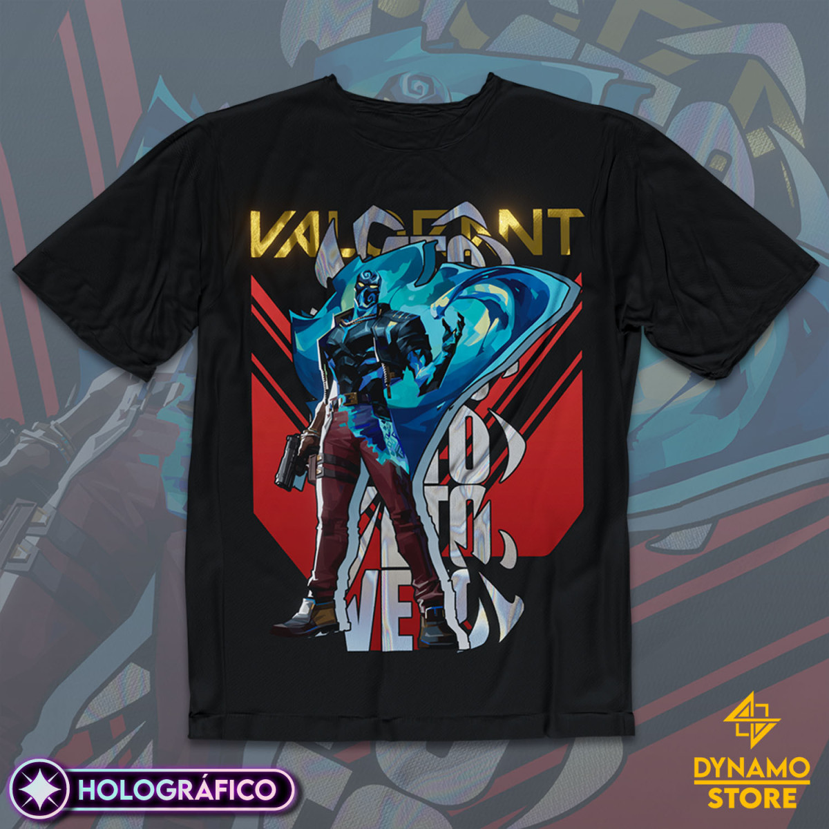 Veto - Valorant - Polera Holográfica - MYTHRIL PRINT