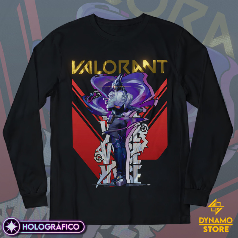 Vyse - Valorant - Polera Manga Larga Holográfica - MYTHRIL PRINT