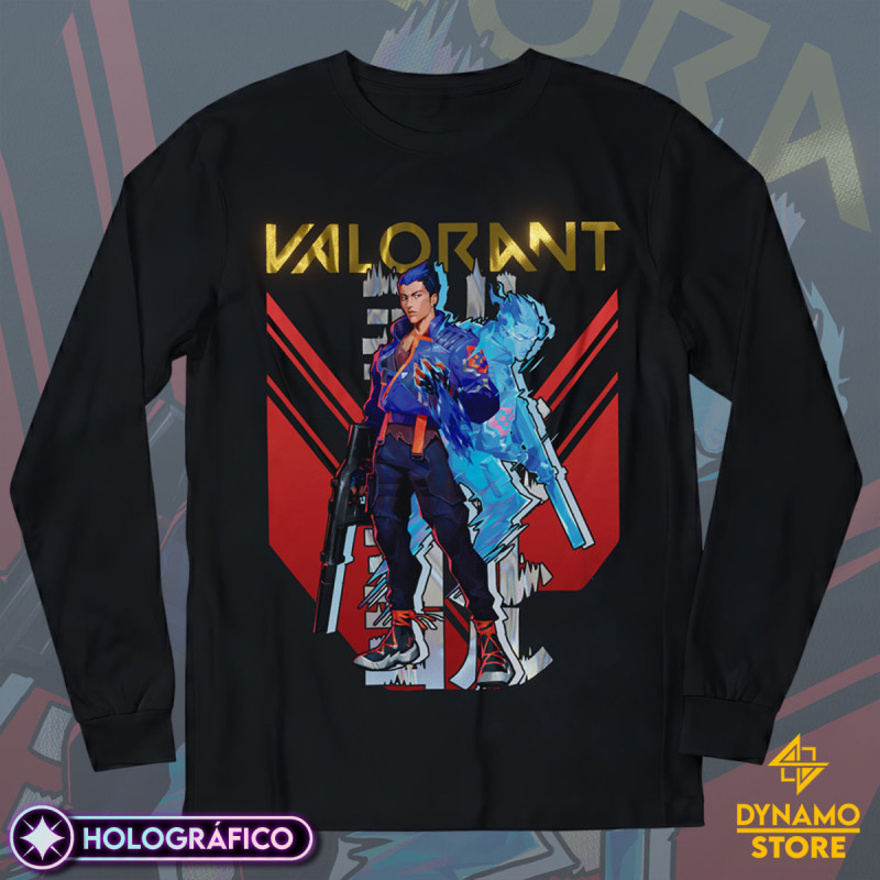 Yoru - Valorant - Polera Manga Larga Holográfica - MYTHRIL PRINT