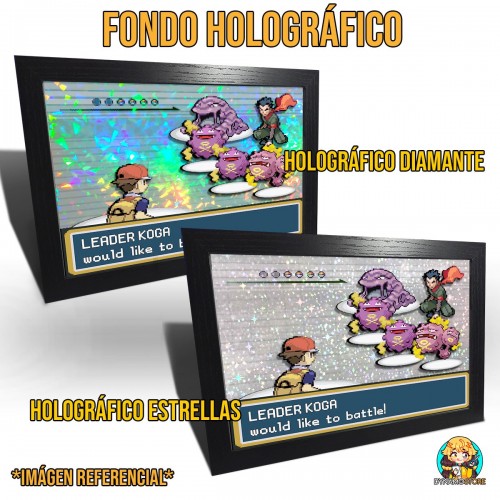 Pokemon Fire Red / Green Leaf Gym Leader Koga - Cuadro 3D