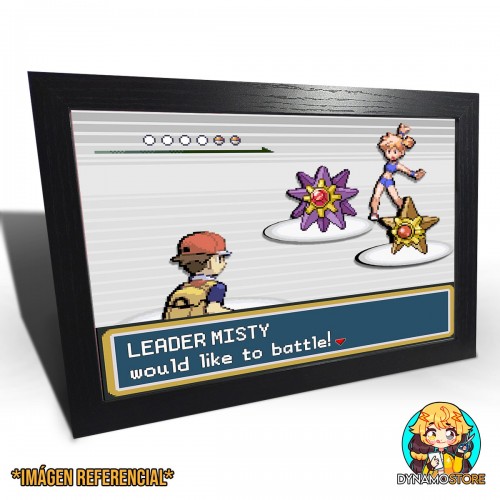 Pokemon Fire Red / Green Leaf Gym Leader Misty - Cuadro 3D