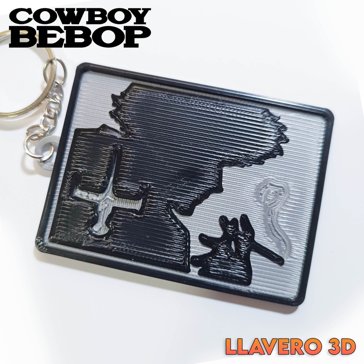 Cowboy Bebop Texturizado - Llavero 3D