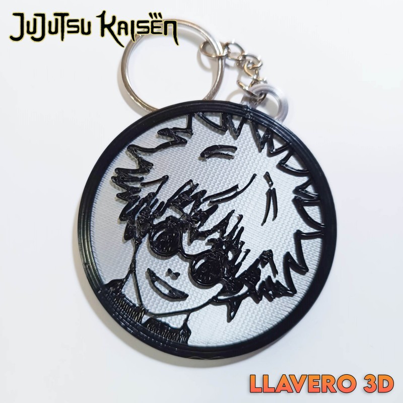 Satoru Gojo Texturizado - Jujutsu Kaisen - Llavero 3D