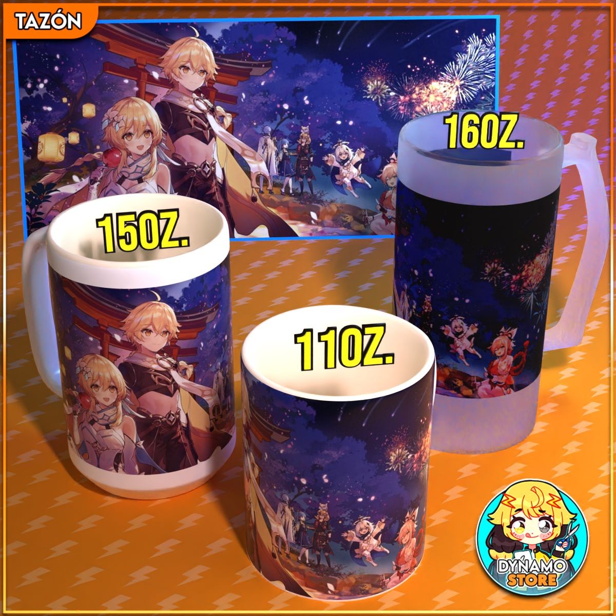 Inazuma Y travelers - Genshin Impact- Tazón/Shopero