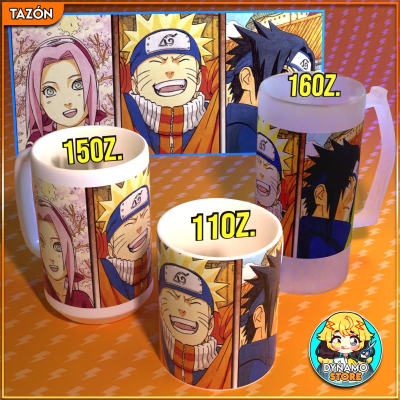 Sakura Haruno , Naruto Usumaki Y Sasuke Uchiha- Naruto - Tazón/Shopero