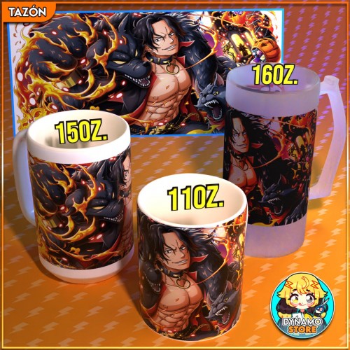 Portgas D. Ace - One piece - Tazón/Shopero