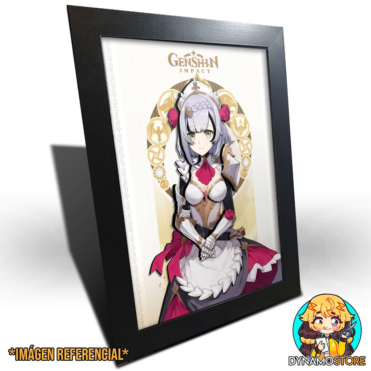 Genshin Impact Noelle - Cuadro 3D