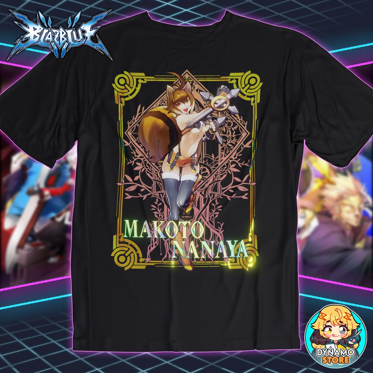 Makoto Nanaya - Blazblue - Polera Holográfica