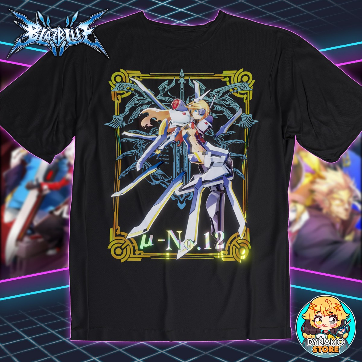 Mu-12 - Blazblue - Polera Holográfica