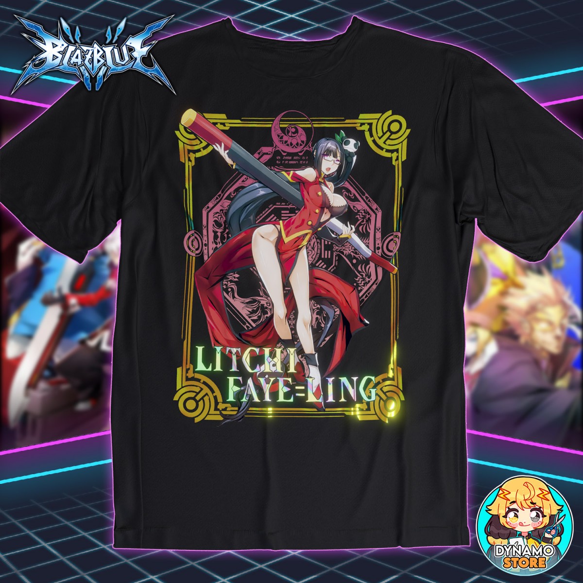 Litchi Faye-Ling - Blazblue - Polera Holográfica