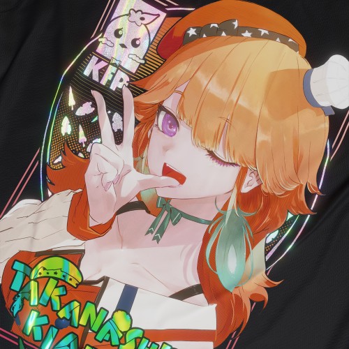 Takanashi Kiara - Hololive Myth - Polera Holográfica